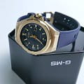Casio Casio Baby-G MSG-S500G-2ADR кварцевые женские часы часы крупный план синий циферблата
