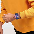 Swatch Swatch Big Bold Chrono Biosourced SB06N102 кварцевые мужские часы часы крупный план синий циферблата