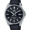 Casio Casio Edifice EFV-150L-1AVUDF (EFV-150L-1A) EFV EFV-150L-1A кварцевые мужские часы черный циферблат, браслет кожаный — вид спереди