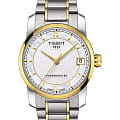 Tissot Tissot T-Classic Titanium T087.207.55.117.00 Tradition T0872075511700 механические женские часы белый циферблат, браслет титановый c pvd покрытием — вид спереди