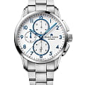 Maurice Lacroix Maurice Lacroix Pontos Chronograph 43mm PT6388-SS002-120-1  PT6388-SS002-120-1 механические мужские часы белый циферблат, браслет нержавеющая сталь — вид спереди