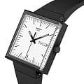 Swatch Swatch Square Bioceramic Standard SO34B700 , наручные женские часы фото под углом