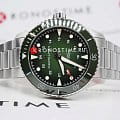 Hamilton Hamilton Khaki Navy Scuba Automatic H82525160 механические мужские часы часы крупный план зеленый циферблата