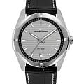 Jacques Lemans Jacques Lemans 1-2176E  1-2176E кварцевые мужские часы черный циферблат, браслет кожаный — вид спереди
