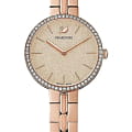 Swarovski Swarovski Cosmopolitan 5517800  5517800 кварцевые женские часы шампань циферблат, браслет сталь c pvd покрытием — вид спереди