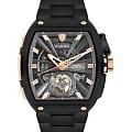 Wainer Wainer Automatic WA.25150-B  WA.25150-B механические мужские часы черный циферблат, браслет нержавеющая сталь с pvd-покрытием — вид спереди