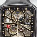 Rado Rado True Square Automatic Open Heart R27086712, true square швейцария мужские часы на браслете высокотехнологичная керамика + титан боковой вид