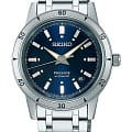 Seiko Seiko Presage SRPL07J1  SRPL07J1 механические мужские часы синий циферблат, браслет нержавеющая сталь — вид спереди