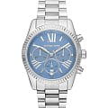 Michael Kors Michael Kors Lexington MK7215  MK7215 кварцевые женские часы  голубой циферблат, браслет нержавеющая сталь — вид спереди