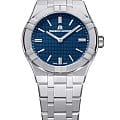 Maurice Lacroix Maurice Lacroix Aikon Manual 39mm Collectors Edition AI7007-SS00E-430-C  AI7007-SS00E-430-C механические мужские часы синий циферблат, браслет нержавеющая сталь — вид спереди