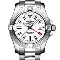 Breitling Breitling Avenger Automatic GMT 43 A32397101A1A1  A32397101A1A1 механические мужские часы белый циферблат, браслет нержавеющая сталь — вид спереди