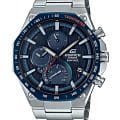 Casio Casio Edifice EQB-1100XDB-2A EQB EQB-1100XDB-2AER кварцевые мужские часы синий циферблат, браслет нержавеющая сталь — вид спереди