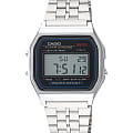 Casio Casio Vintage A-159WA-N1DF (A159WA-N1)  A-159WA-N1DF кварцевые мужские часы цветной циферблат, браслет нержавеющая сталь — вид спереди