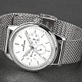 Jacques Lemans Jacques Lemans Retro Classic 1-2061G,  австрия мужские часы на браслете нержавеющая сталь боковой вид