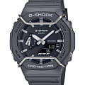 Casio Casio G-Shock GA-2100PTS-8ADR (GA-2100PTS-8A) GA-2100 GA-2100PTS-8A электронные мужские часы серый циферблат, браслет пластик — вид спереди