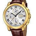Jaguar Jaguar Le Chronographe J976/1  J976/1 механические мужские часы серебристый циферблат, браслет кожаный — вид спереди