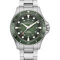 Hamilton Hamilton Khaki Navy Scuba Automatic H82525160  H82525160 механические мужские часы зеленый циферблат, браслет нержавеющая сталь — вид спереди