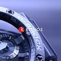 Боковая сторона корпуса Casio Casio G-Shock GWR-B1000-1A с заводной головкой и логотипом бренда