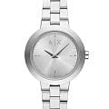 Armani Exchange Armani Exchange Jackie AX5170  AX5170 кварцевые женские часы серебристый циферблат, браслет нержавеющая сталь — вид спереди