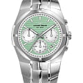 Jacques Lemans Jacques Lemans 1-2183E  1-2183E кварцевые женские часы зеленый циферблат, браслет нержавеющая сталь — вид спереди