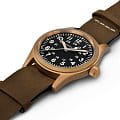 Оригинальные часы Hamilton Hamilton Khaki Field Mechanical Bronze H69459530 механические калибр механизма h-50 общий вид