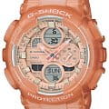 Casio Casio G-Shock GMA-S140NC-5A1  GMA-S140NC-5A1 электронные женские часы розовый циферблат, браслет пластик — вид спереди