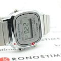 Casio Casio Vintage LA670WEA-7E кварцевые женские часы часы крупный план серый циферблата