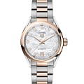 TAG Heuer TAG Heuer Carrera Date WBN2450.BD0569  WBN2450.BD0569 механические женские часы перламутровый циферблат, браслет нержавеющая сталь + золото 18к — вид спереди