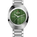 Rado Rado The Original DiaStar R12160303  R12160303 кварцевые мужские часы зеленый циферблат, браслет нержавеющая сталь — вид спереди