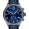 Tissot Tissot Chrono XL Russia Special Edition 2019 T116.617.36.047.02 Chrono XL T1166173604702 кварцевые мужские часы синий циферблат, браслет кожаный — вид спереди
