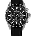 Jacques Lemans Jacques Lemans Liverpool 1-2141A  1-2141A кварцевые мужские часы черный циферблат, браслет силикон — вид спереди
