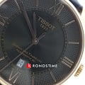 Tissot Tissot Chemin des Tourelles Powermatic 80 T099.407.36.448.00 механические мужские часы часы крупный план коричневый циферблата