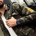Casio Casio G-Shock Virtual Blue GA-900VB-1AER электронные мужские часы часы крупный план синий циферблата