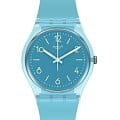 Swatch Swatch Gent Biosourced Standart SO28S101  SO28S101 кварцевые женские часы голубой циферблат, браслет биоматериал — вид спереди