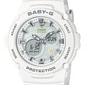 Casio Casio Baby-G BGA-270FL-7ADR (BGA-270FL-7A)  BGA-270FL-7A кварцевые женские часы белый циферблат, браслет пластик — вид спереди