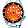 Seiko Seiko 5 Sports SRPD59K1  SRPD59K1 механические мужские часы  черный циферблат, браслет нержавеющая сталь — вид спереди