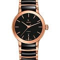 Rado Rado Centrix Automatic R30183172 Automatic R30183172 механические женские часы черный циферблат, браслет сталь + pvd + керамика — вид спереди