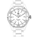 TAG Heuer TAG Heuer Aquaracer WAY1396.BH0717  WAY1396.BH0717 кварцевые женские часы белый циферблат, браслет керамика — вид спереди