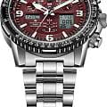 Citizen Citizen Promaster JY8086-89X кварцевые мужские часы часы крупный план красный циферблата