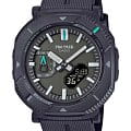 Casio Casio Pro Trek PRJ-B001-1DR (PRJ-B001-1)  PRJ-B001-1DR кварцевые мужские часы черный циферблат, браслет пластик — вид спереди