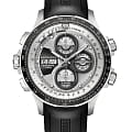 Hamilton Hamilton Khaki Aviation X-Wind Auto Chrono H77726351  H77726351 механические мужские часы серебристый циферблат, браслет каучук — вид спереди