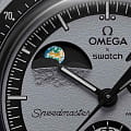 Оригинальные часы Swatch Swatch x Omega Bioceramic Moonswatch Mission to EarthPhase SO33M700 кварцевые калибр механизма  общий вид