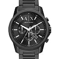 Armani Exchange Armani Exchange Banks AX1722  AX1722 кварцевые мужские часы черный циферблат, браслет нержавеющая сталь — вид спереди