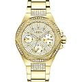 Guess Guess Sport Envy GW0878L2  GW0878L2 кварцевые женские часы золотой циферблат, браслет нержавеющая сталь с pvd-покрытием — вид спереди