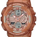Casio Casio G-Shock GMA-S140NC-5A2  GMA-S140NC-5A2 электронные женские часы бежевый циферблат, браслет пластик — вид спереди