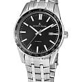 Jacques Lemans Jacques Lemans Liverpool 1-2075D  1-2075D механические мужские часы черный циферблат, браслет нержавеющая сталь — вид спереди