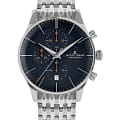Jacques Lemans Jacques Lemans London 1-2163H  1-2163H кварцевые мужские часы  синий циферблат, браслет нержавеющая сталь — вид спереди