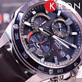 Casio Casio Edifice EFS-S500BL-1A, edifice япония мужские часы на браслете кожаный боковой вид