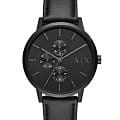 Armani Exchange Armani Exchange Cayde  AX2719  AX2719 кварцевые мужские часы черный циферблат, браслет кожаный — вид спереди