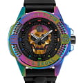 Philipp Plein Philipp Plein The Skull Carbon Fiber PWAAA2123  PWAAA2123 кварцевые мужские часы черный циферблат, браслет силикон — вид спереди